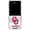 University of Oklahoma White Jersey Galaxy Z Flip6 Clear Case